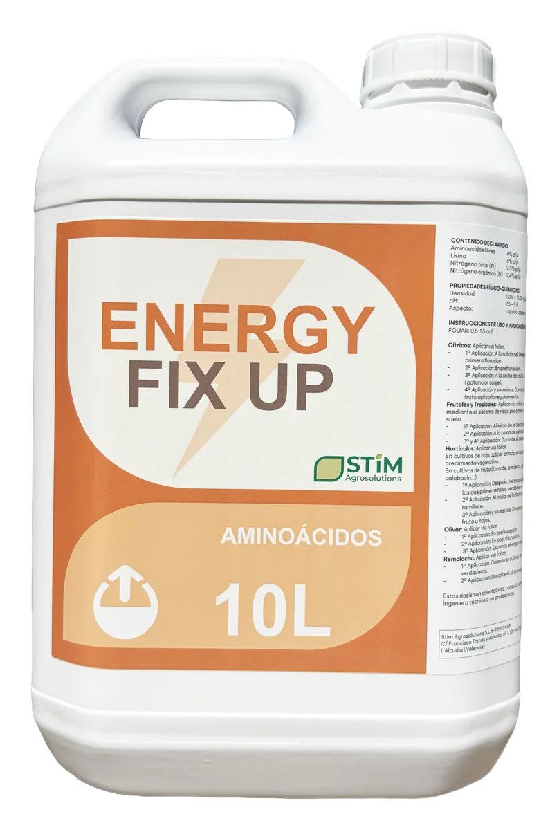 Envase de ENERGY FIX UP de STIM Agrosolutions